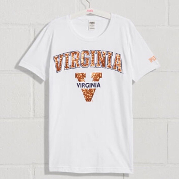 Pink VS Collegiate Collection UVA Shirt | Pink University of Virginia Tee NWT - Picture 1 of 10